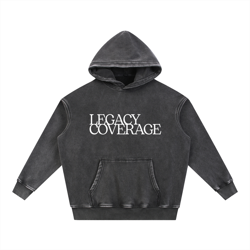 Snow Wash Fleece Oversize Hoodie