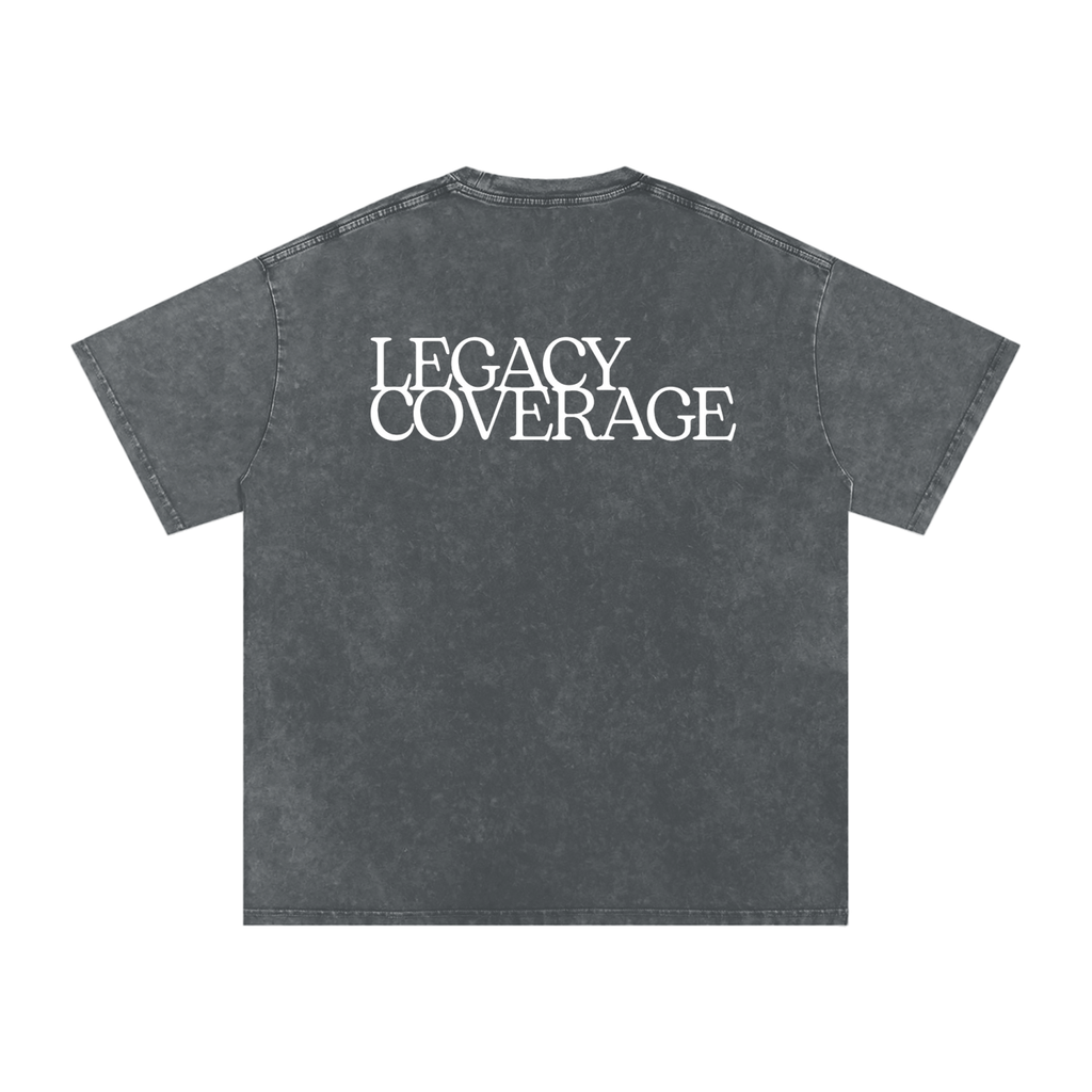 Snow Washed Oversized Cotton T-Shirt