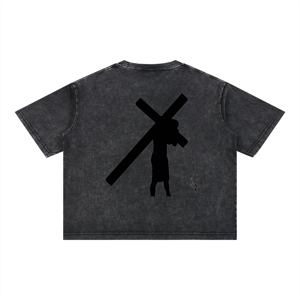 Mineral Wash Boxy Cotton T-Shirt