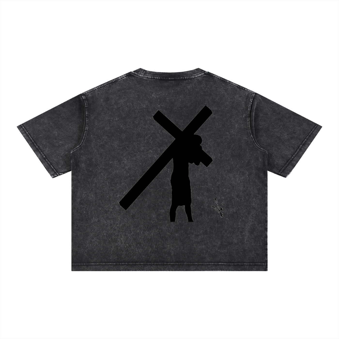 Mineral Wash Boxy Cotton T-Shirt
