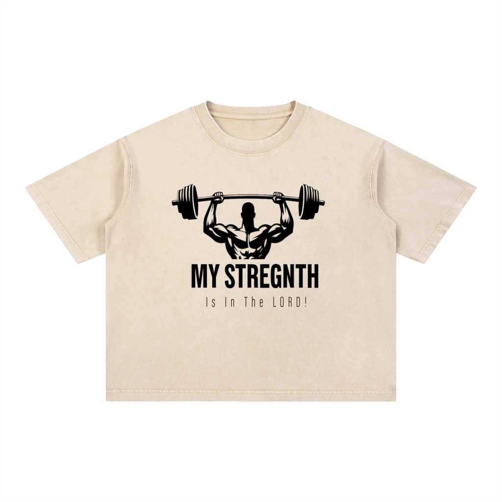 Mineral Wash Boxy Cotton T-Shirt