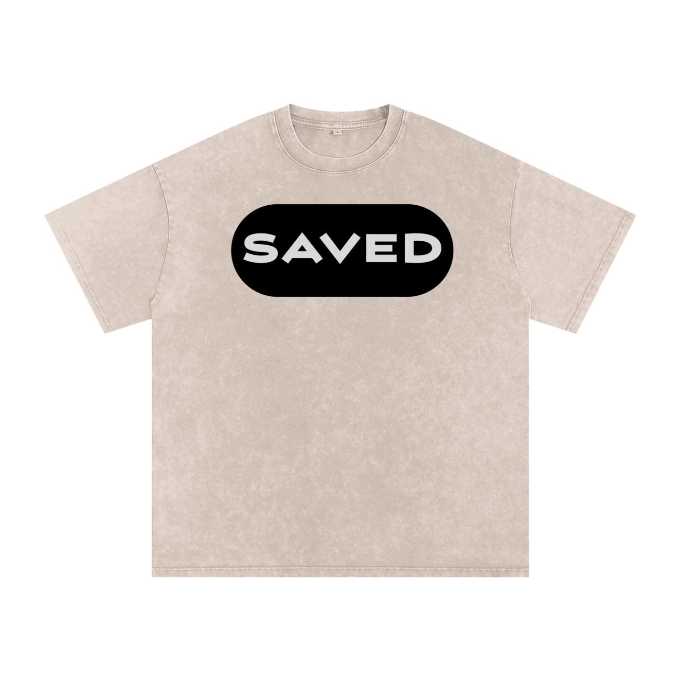 Snow Washed Oversized Cotton T-Shirt