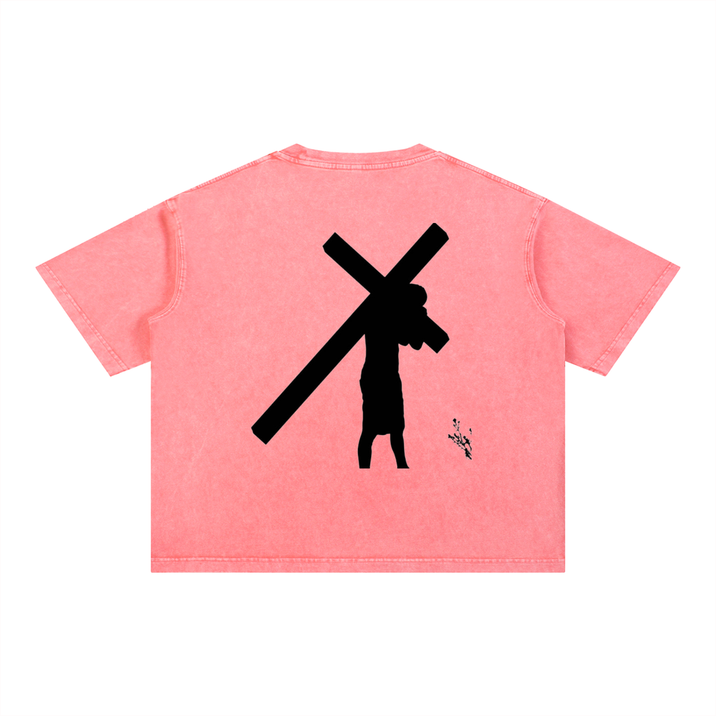 Mineral Wash Boxy Cotton T-Shirt