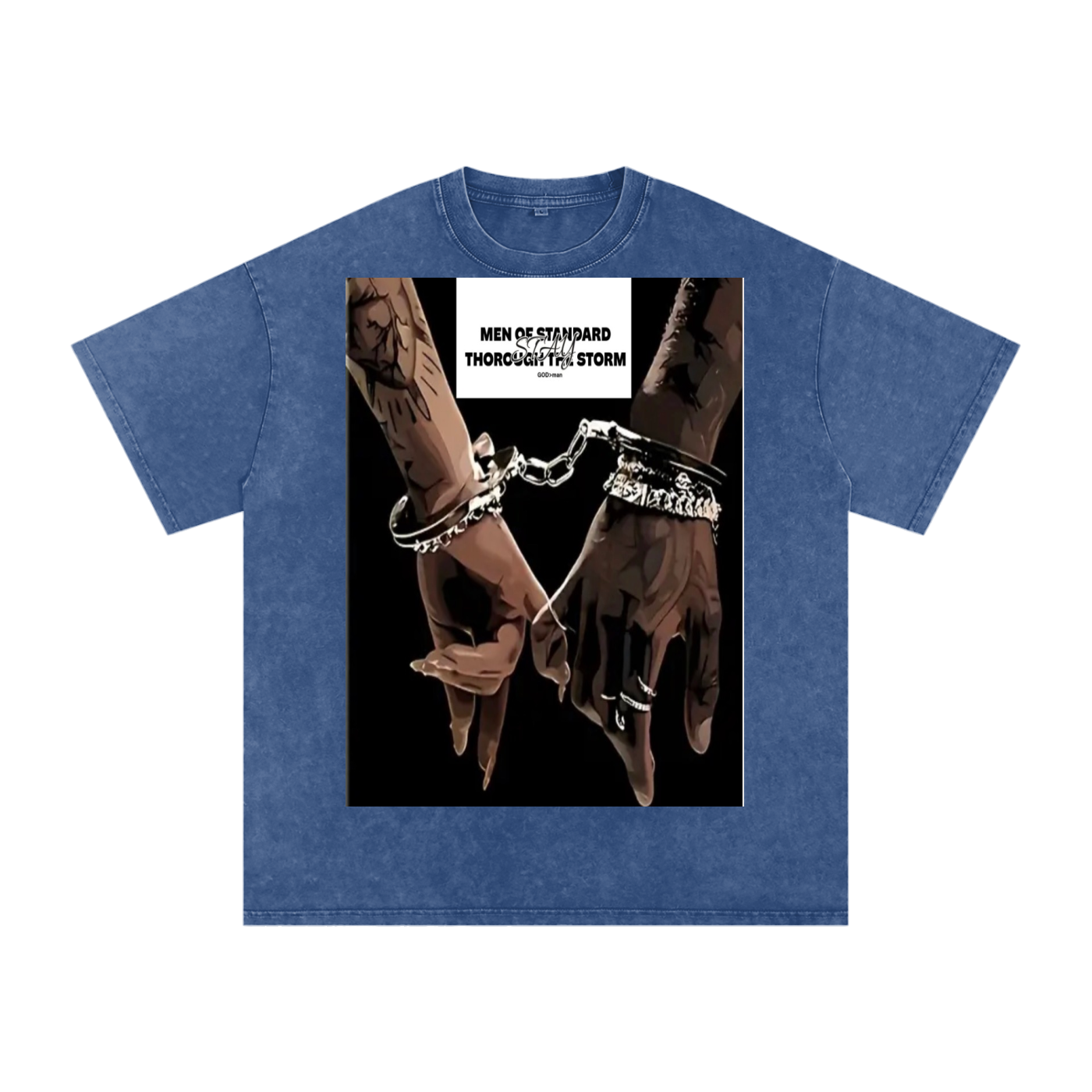 Snow Washed Oversized Cotton T-Shirt