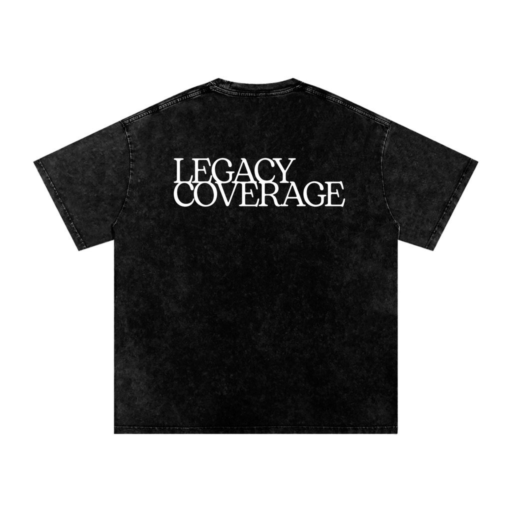 Snow Washed Oversized Cotton T-Shirt