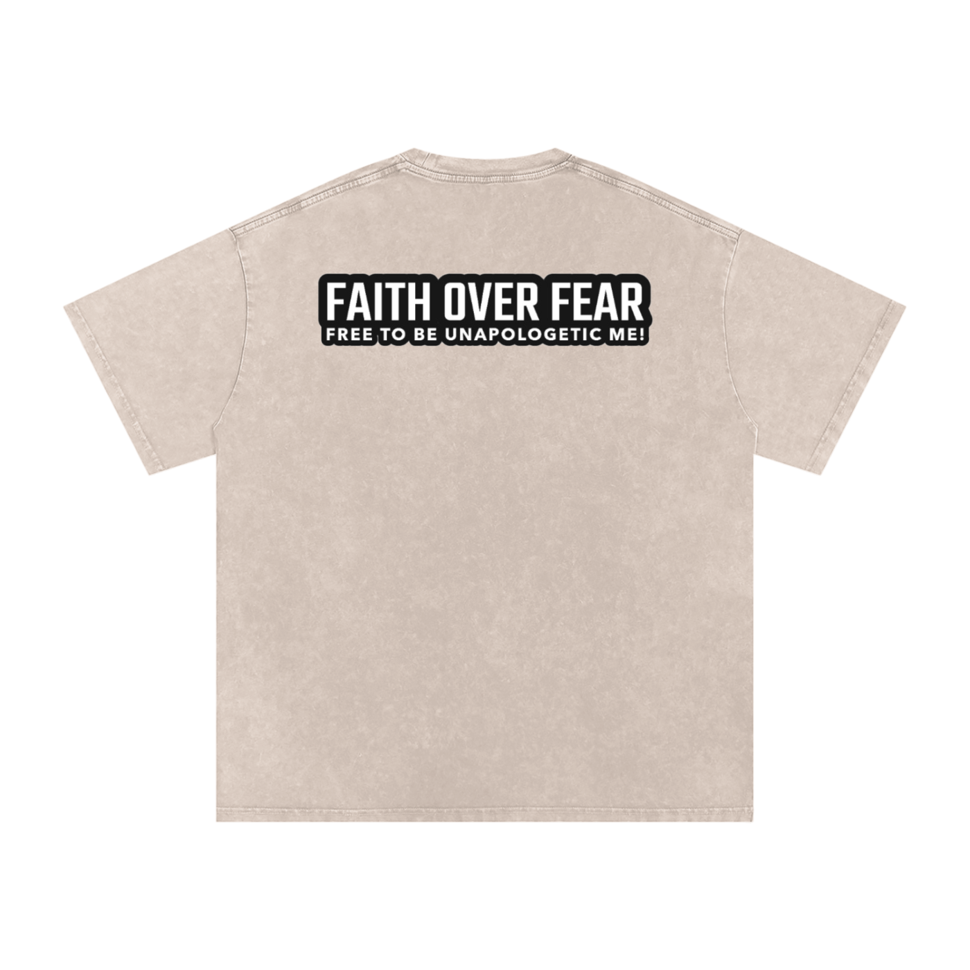 Snow Washed Oversized Cotton T-Shirt