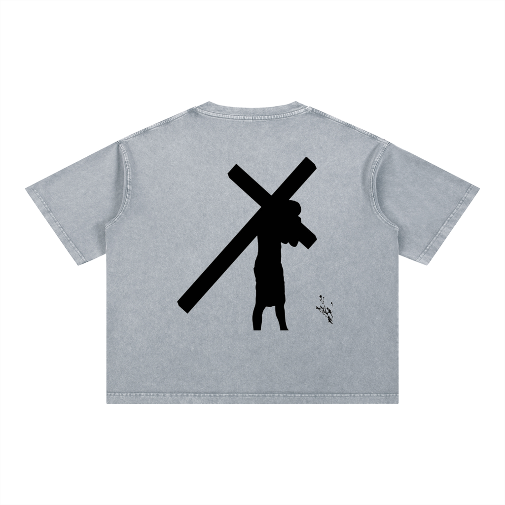 Mineral Wash Boxy Cotton T-Shirt