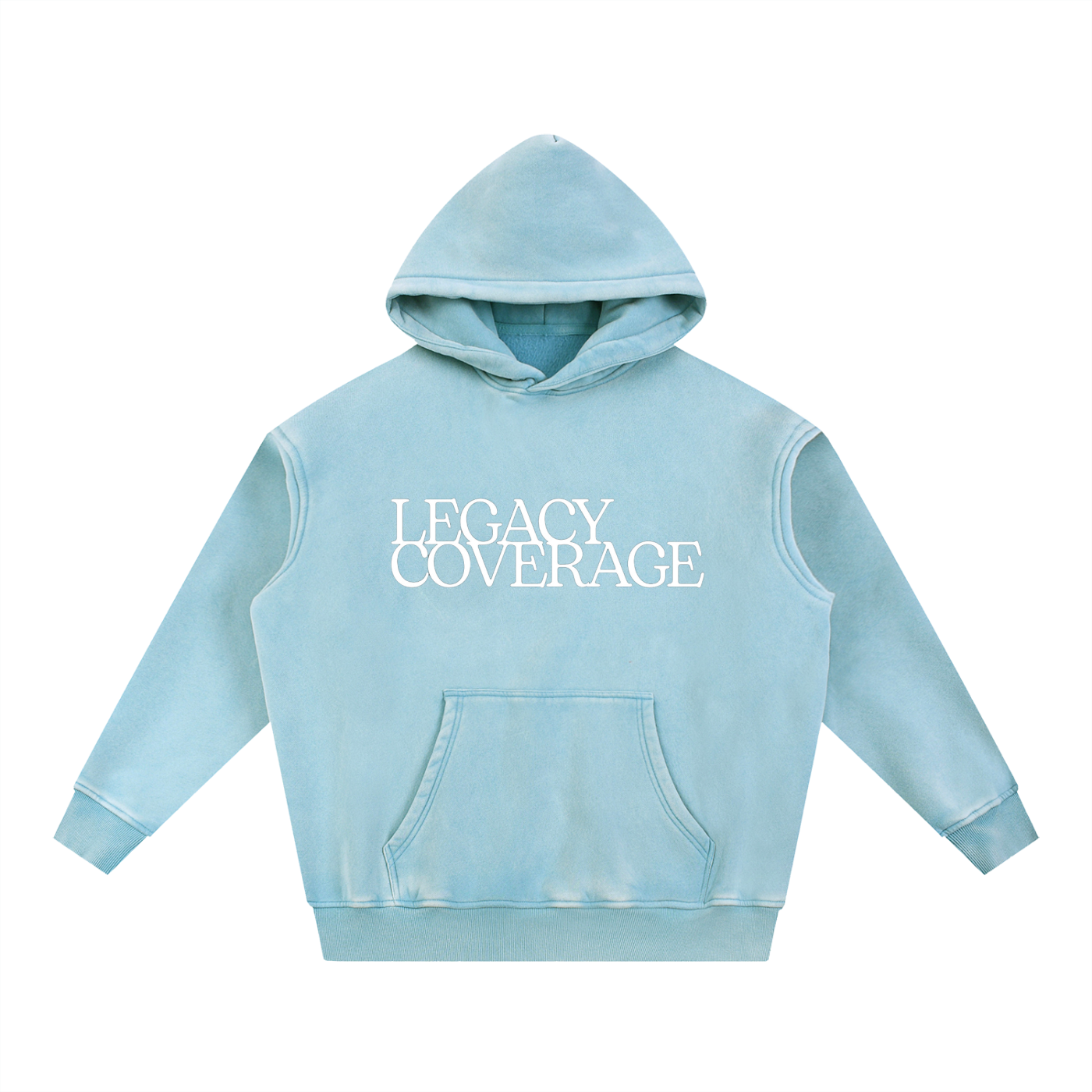 Snow Wash Fleece Oversize Hoodie