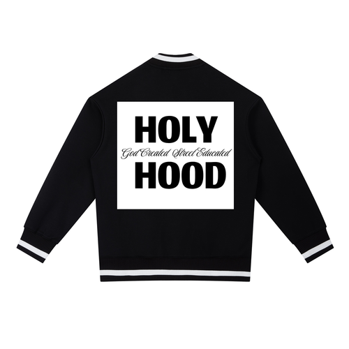 Contrast Piping Zip Bomber Jacket