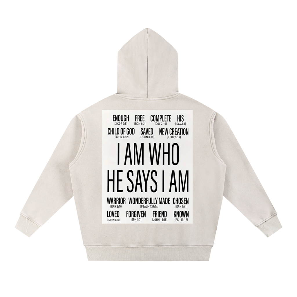 Snow Wash Fleece Oversize Hoodie
