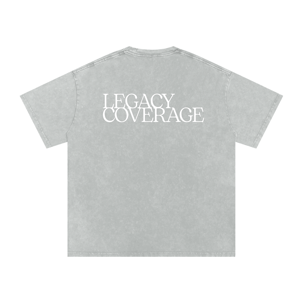 Snow Washed Oversized Cotton T-Shirt