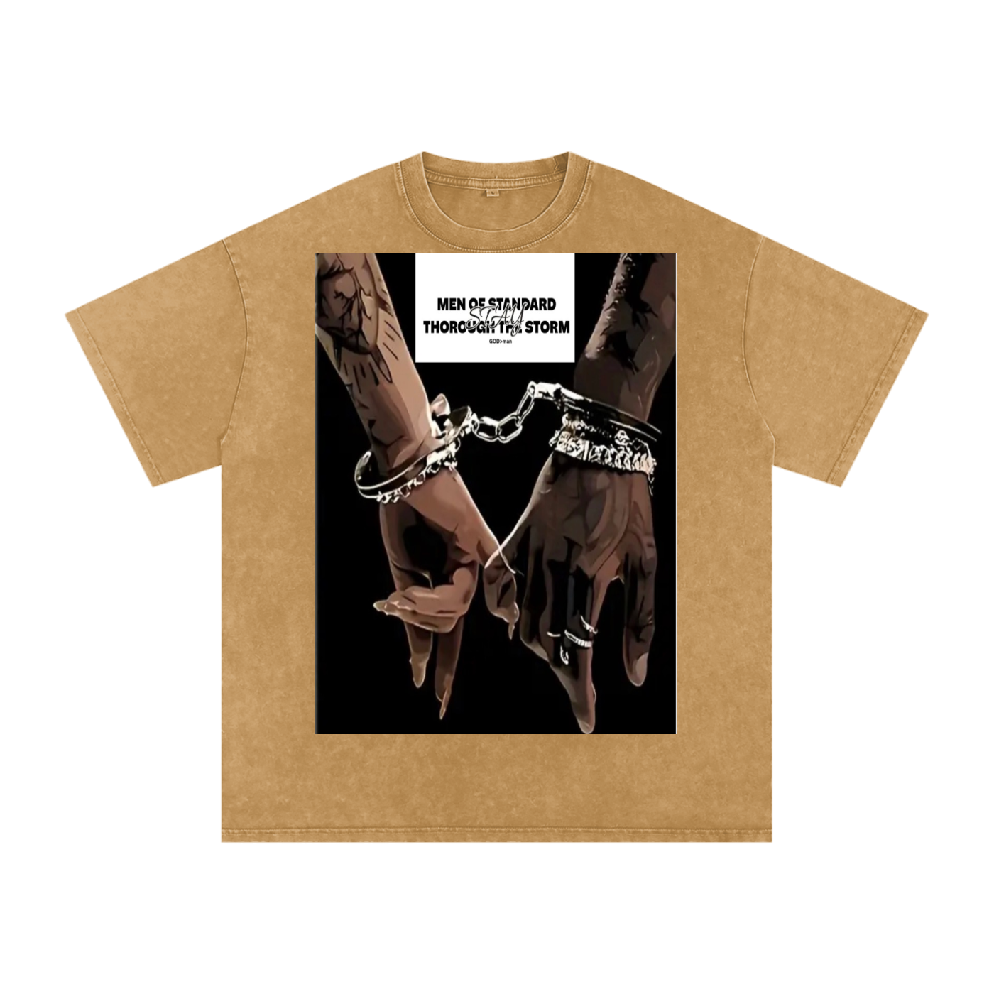 Snow Washed Oversized Cotton T-Shirt