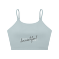 Spaghetti Strap Yoga Sports Bra