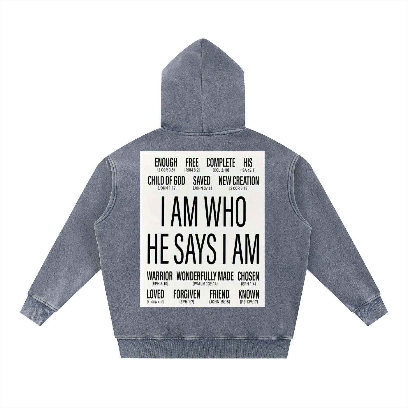 Snow Wash Fleece Oversize Hoodie