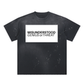 Hand-Frayed Sunfade Paint Splatter T-Shirt