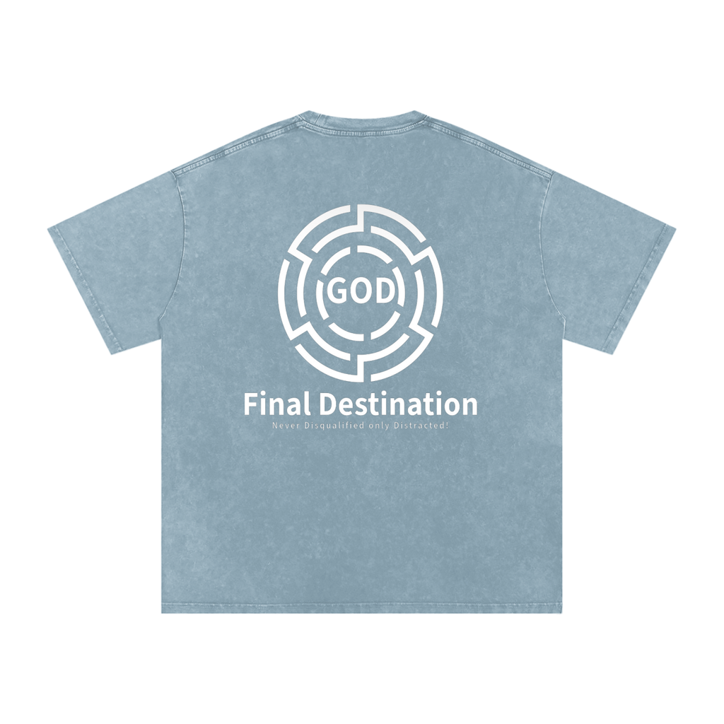 Snow Washed Oversized Cotton T-Shirt