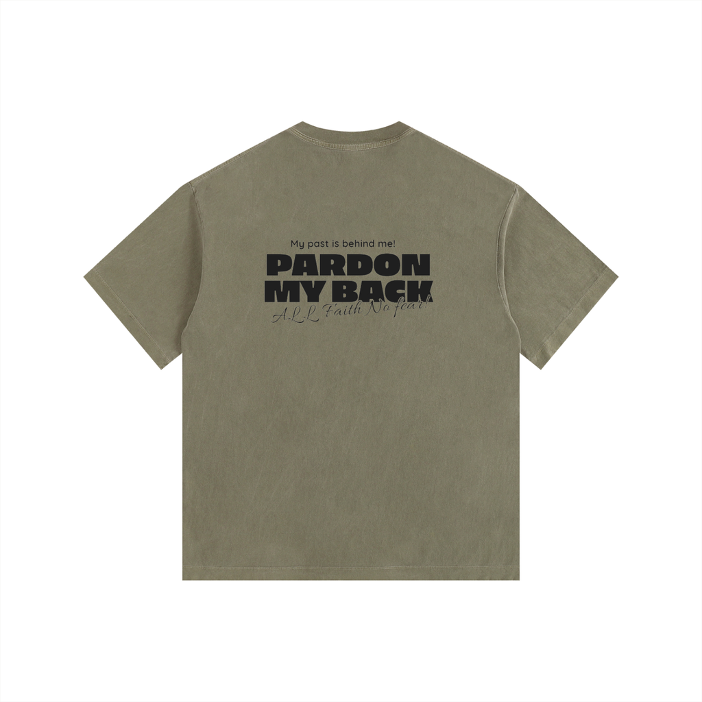 Pardon my Back Oversized Cotton T-Shirt
