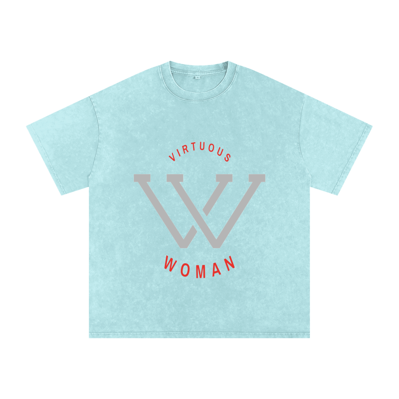 Snow Washed Oversized Cotton T-Shirt