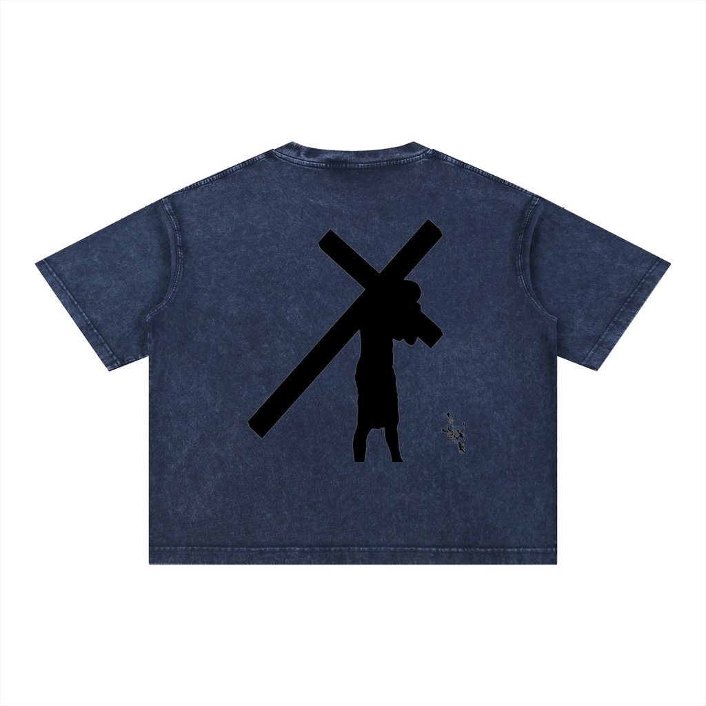 Mineral Wash Boxy Cotton T-Shirt