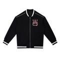 Contrast Piping Zip Bomber Jacket