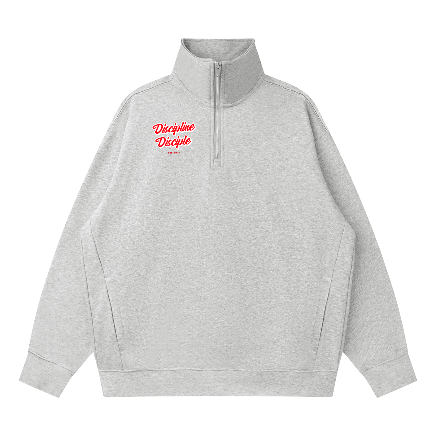 Quarter-Zip Drop Shoulder Sweatshirt