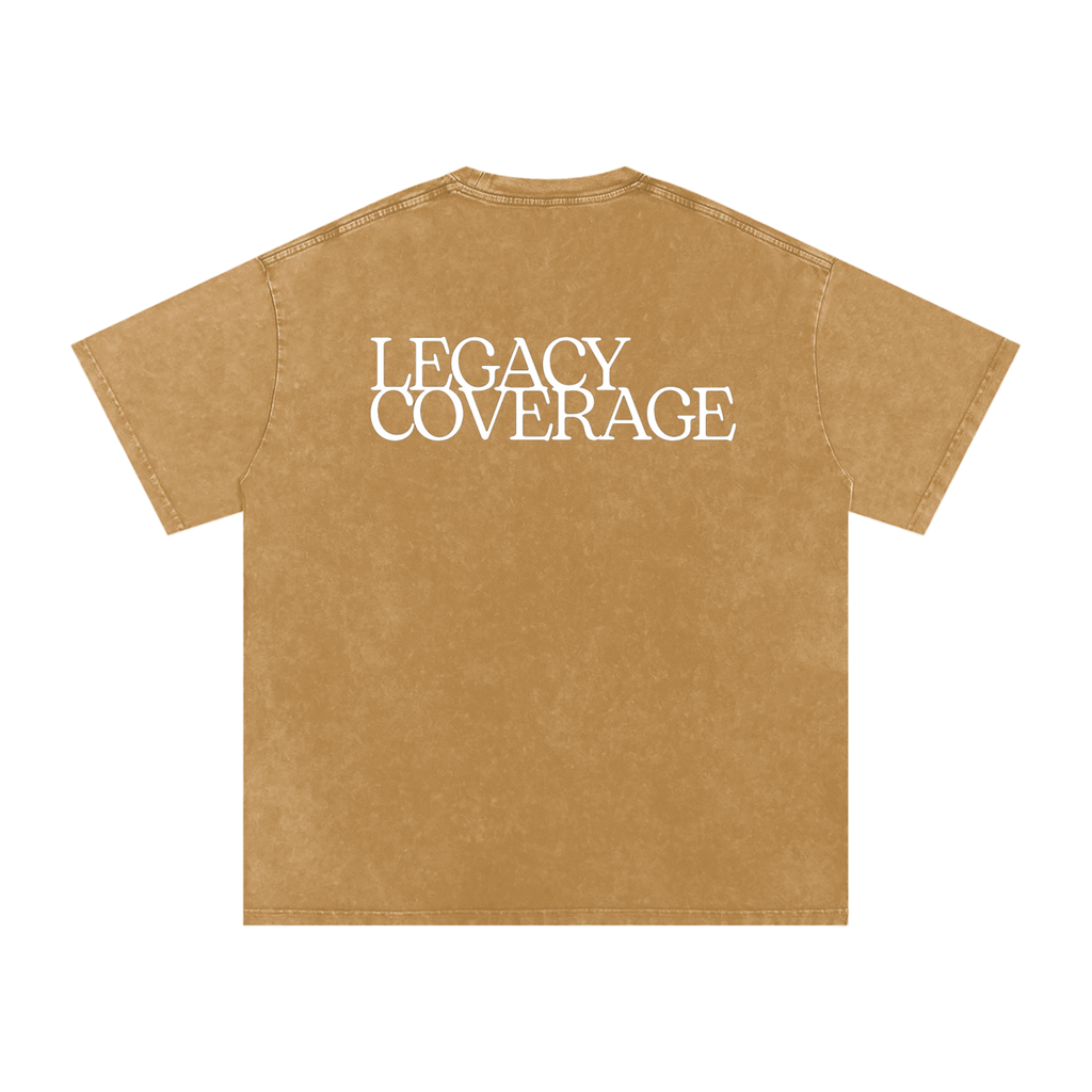 Snow Washed Oversized Cotton T-Shirt