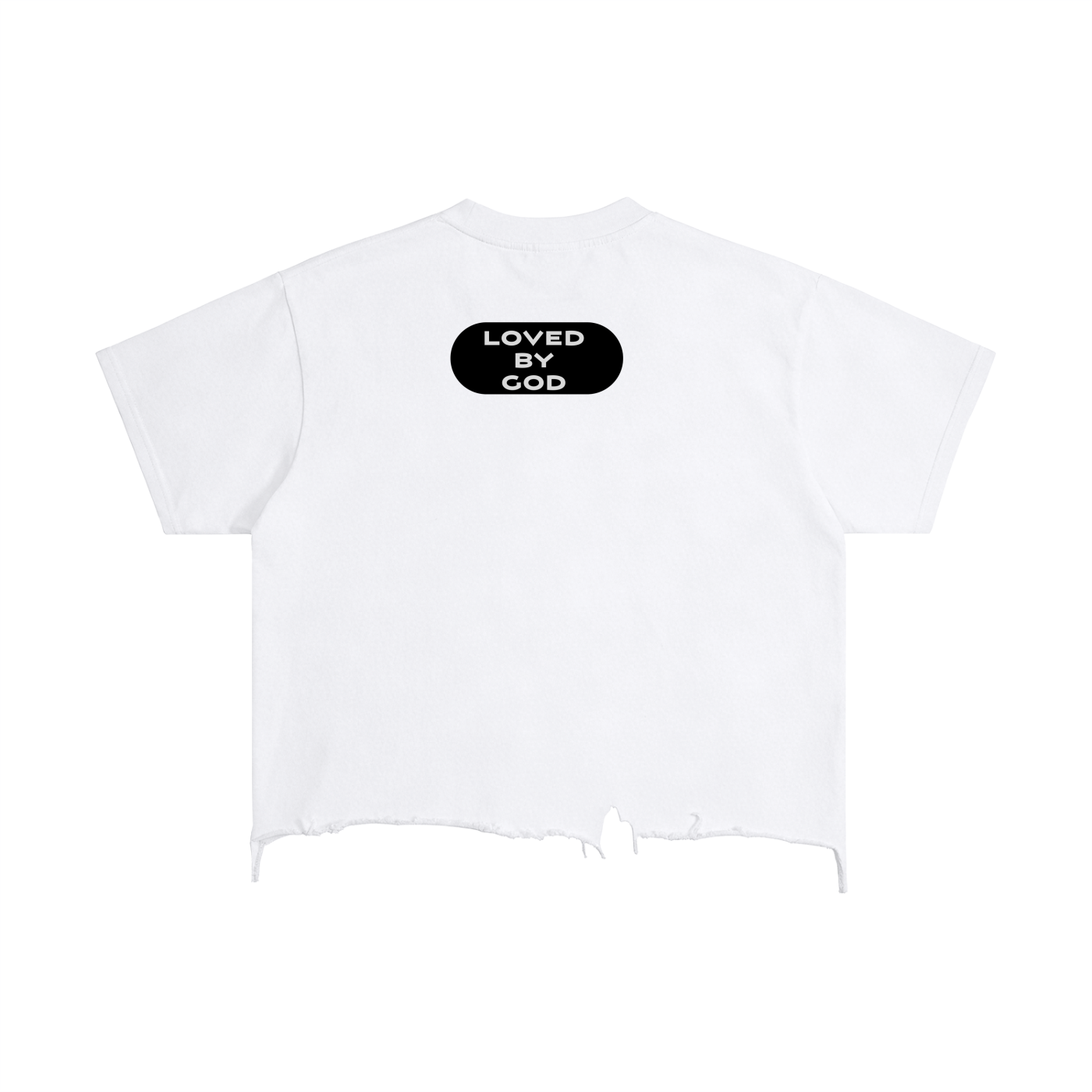 Vintage Wash Boxy Distressed Hem T-Shirt