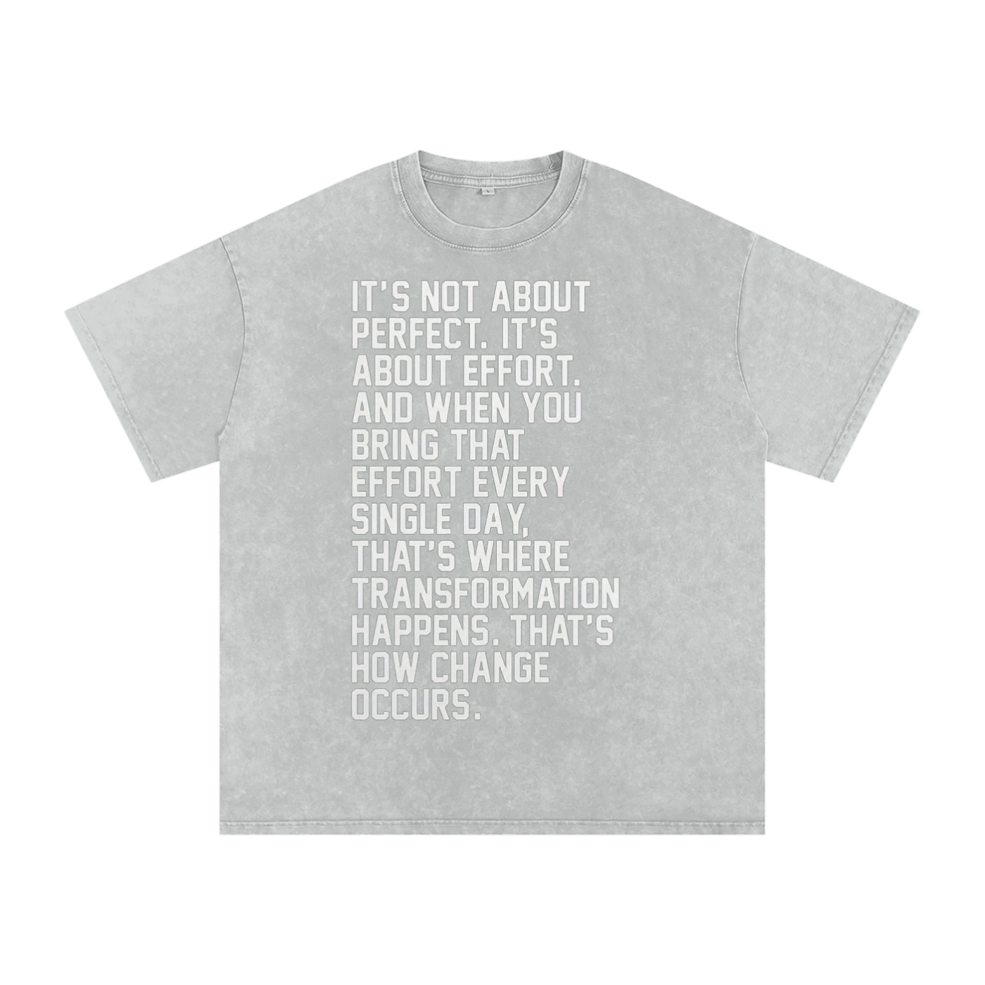 Snow Washed Oversized Cotton T-Shirt